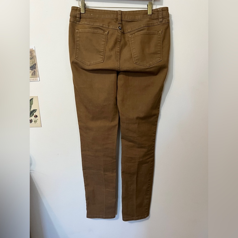 Prana Women’s Brown Denim Straight Leg Mid Rise Pants Size 8 29 - Picture 2 of 7